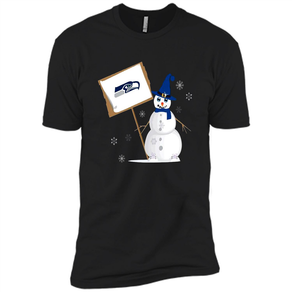 Seattle Seahawks Snowman Funny