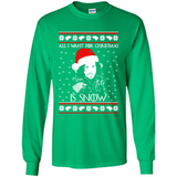 All I Want for Christmas is Snow ugly sweater PINGPONG