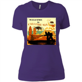 Paradise California Camp Fire Youth T-Shirt PINGPONG - Ladies' Boyfriend T-Shirt
