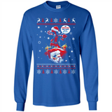 No Christmas for You – Deadpool Santa Claus Ugly Sweater - Long Sleeve T-Shirt