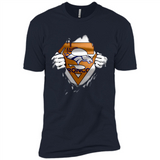 Denver Broncos And Superman Fans - Premium Short Sleeve T-Shirt