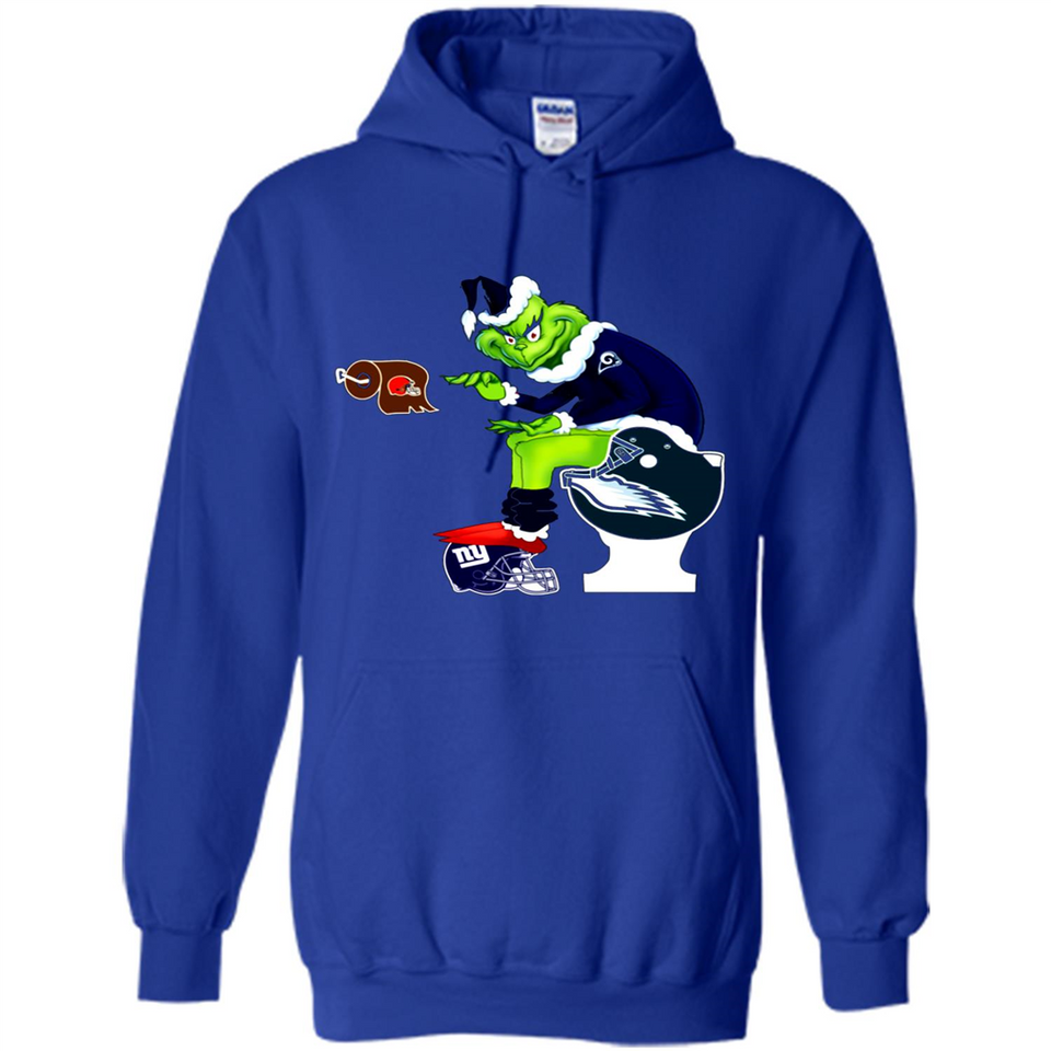 Los Angeles Rams Toilet Grinch Santa Claus Football Fan PINGPONG