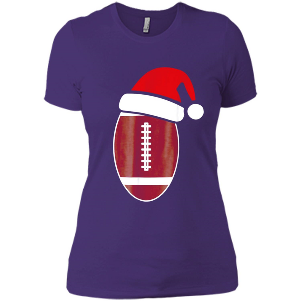 Christmas Football Shirt - Football Santa Hat Christmas