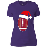 Christmas Football Shirt - Football Santa Hat Christmas
