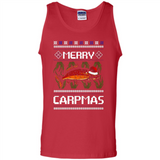 Santa Claus Carpmas Merry Carpmas Christmas Sweater PINGPONG - Tank Top