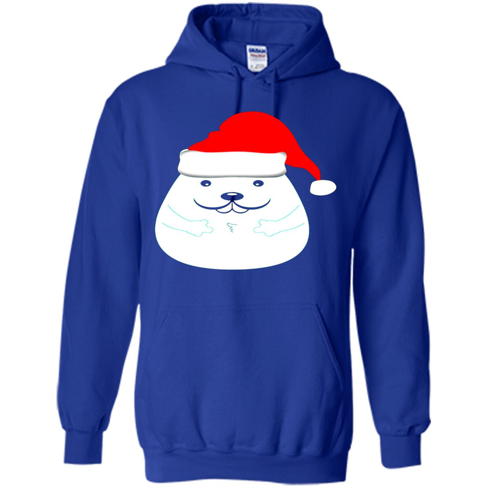 Funny Hamster Christmas t-shirt Santa Hat - Hoodie