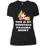 This is My Christmas Pajama Shirt - Santa Bear Tree Gift Tee