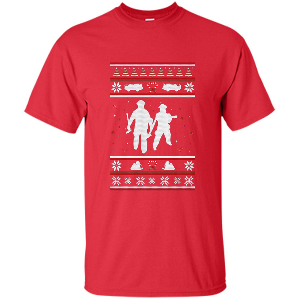 Christmas Ugly Sweater Firefighter Ugly Christmas Sweater - Shirt