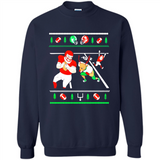 Santa vs Deer Football Ugly Christmas PINGPONG