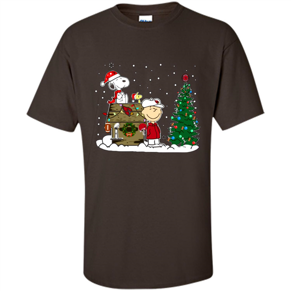 Arizona Cardinals Snoopy The Peanuts Movie Christmas Football Super Bowl pingpong - Shirt