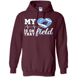 Carolina Panthers Football My Heart is on that Field - Hoodie