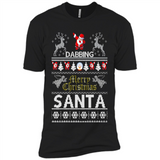 Dabbing Santa Ugly Christmas - Premium Short Sleeve T-Shirt