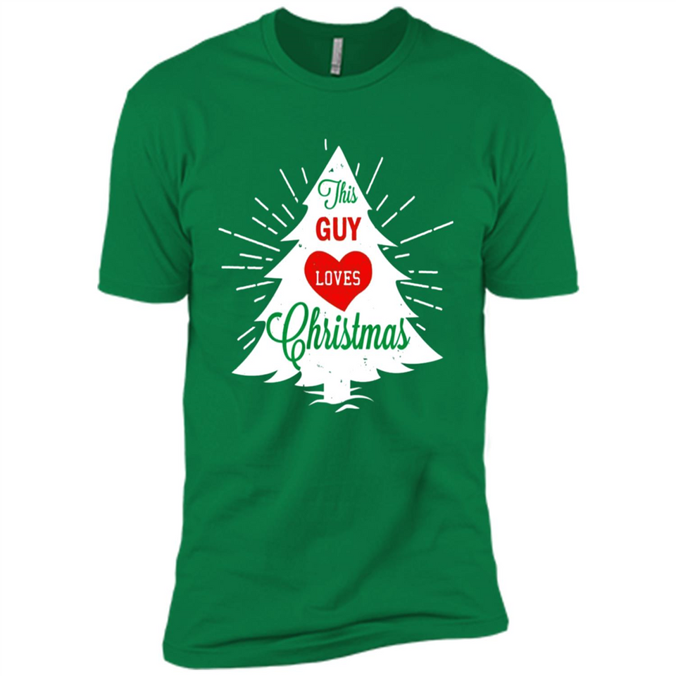 This Guy Loves Christmas Shirt - Premium Short Sleeve T-Shirt