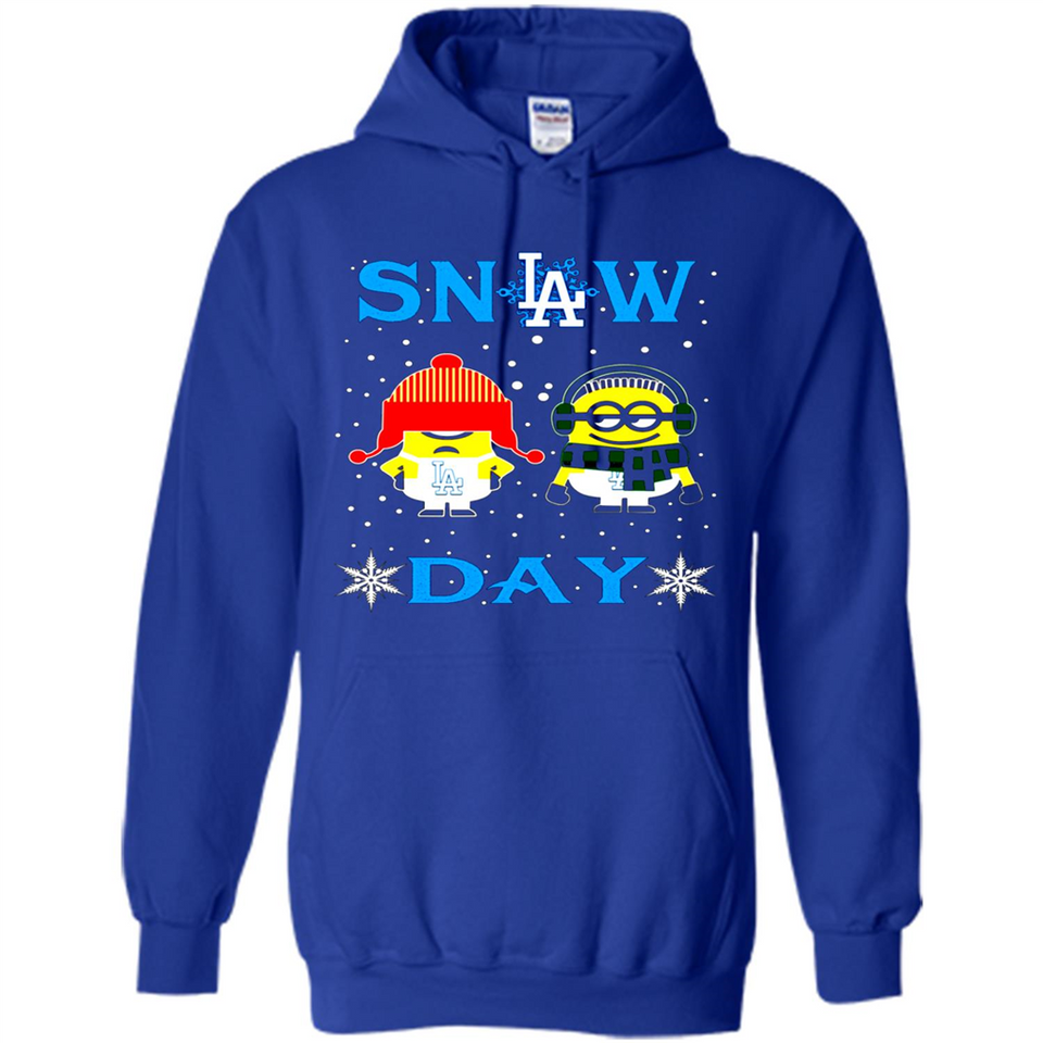 Snow Day Shirt For Los Angeles Dodgers Vs Minion Fans pingpong