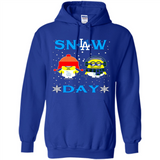 Snow Day Shirt For Los Angeles Dodgers Vs Minion Fans pingpong