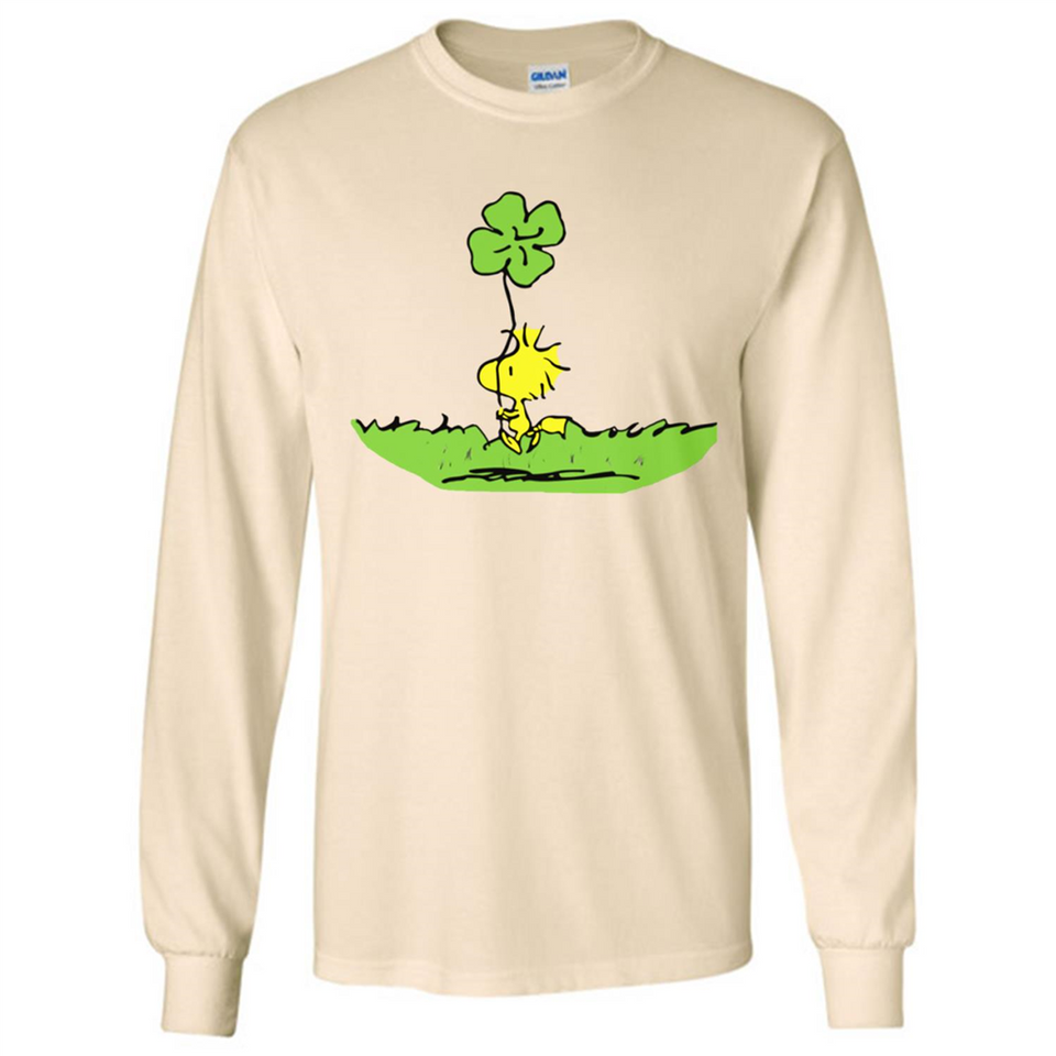 Snoopy Woodstock Shamrock - Long Sleeve T-Shirt