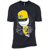 Jack Skellington The Nightmare Before Christmas-Packers Football - Premium Short Sleeve T-Shirt