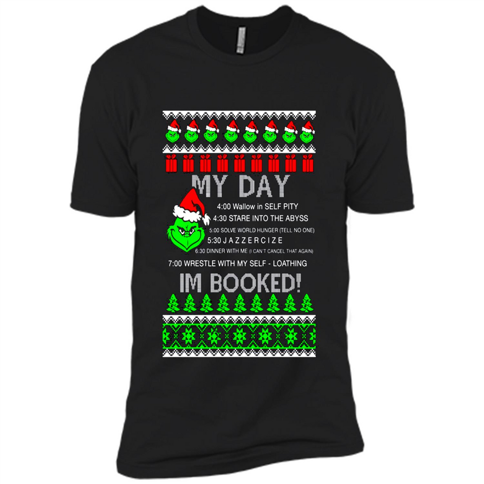 Mr Grinch my day I’m booked Christmas sweater PINGPONG
