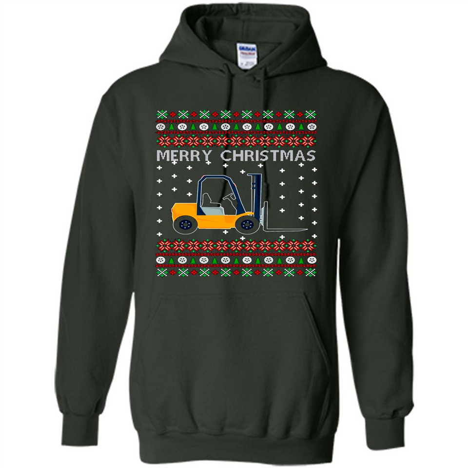 Merry Christmas Forklift ugly sweatshirt PINGPONG