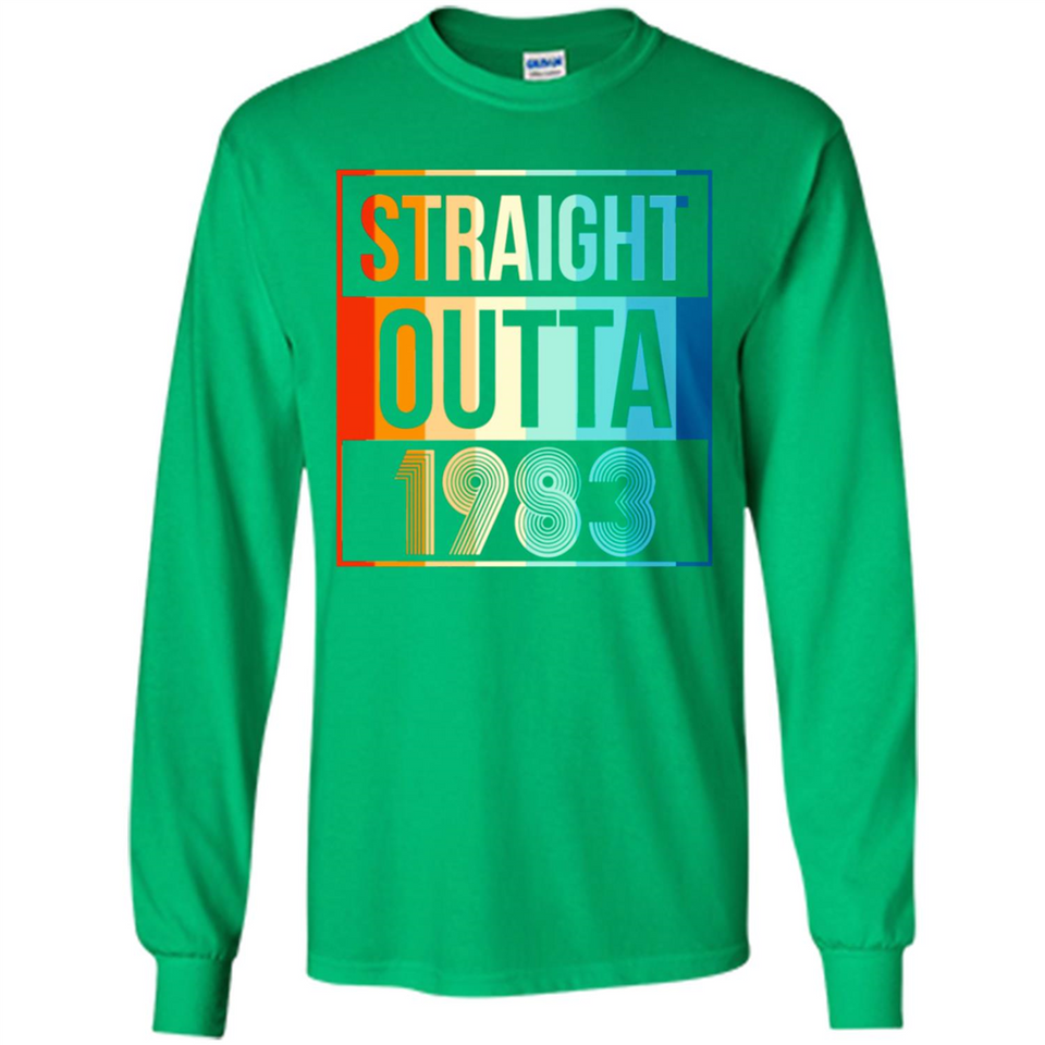 Retro Straight Outta 1983 35 Years Old - Long Sleeve T-Shirt