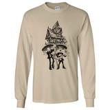 Mariachi Skeleton Shirt Dia De Los Muertos Tequila - Long Sleeve T-Shirt