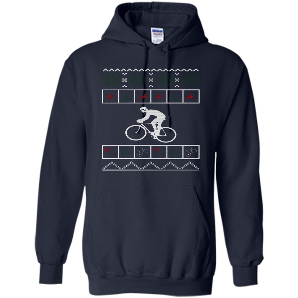 Christmas Ugly Sweater Cycling - Ugly Christmas Sweater - Hoodie
