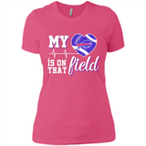 Buffalo Bills Football My Heart is on that Field - Ladies' Boyfriend T-Shirt