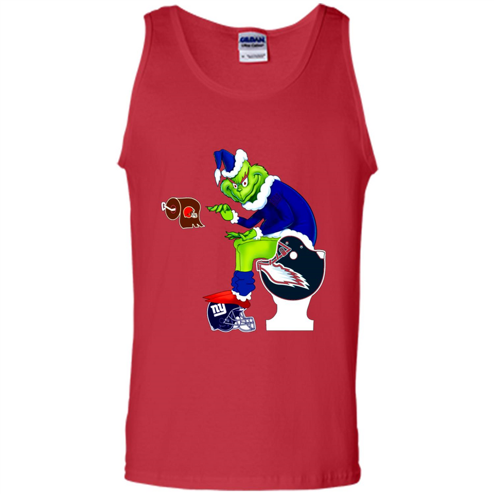 New York Giants Toilet Grinch Santa Claus Football Fan PINGPONG