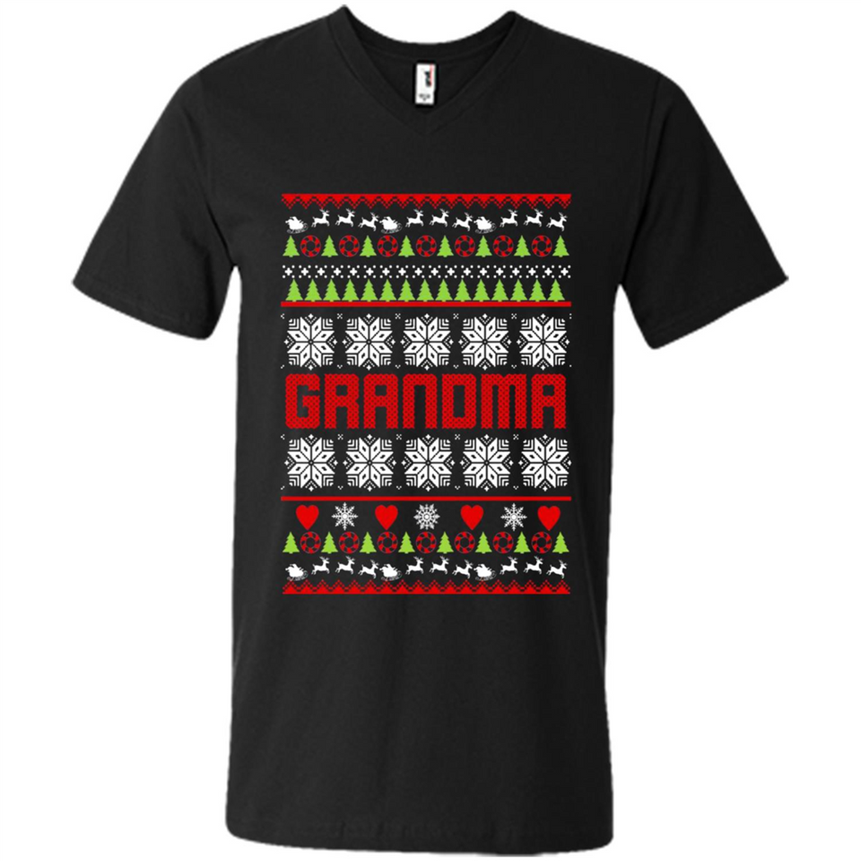 Grandma Ugly Christmas - Men's V-Neck