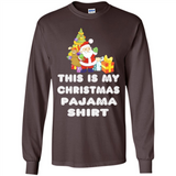 This is My Christmas Pajama Shirt - Santa Bear Tree Gift Tee