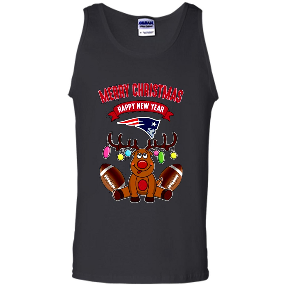 New England Patriots NFL Reindeer Funny Merry Christmas And Happy New Year