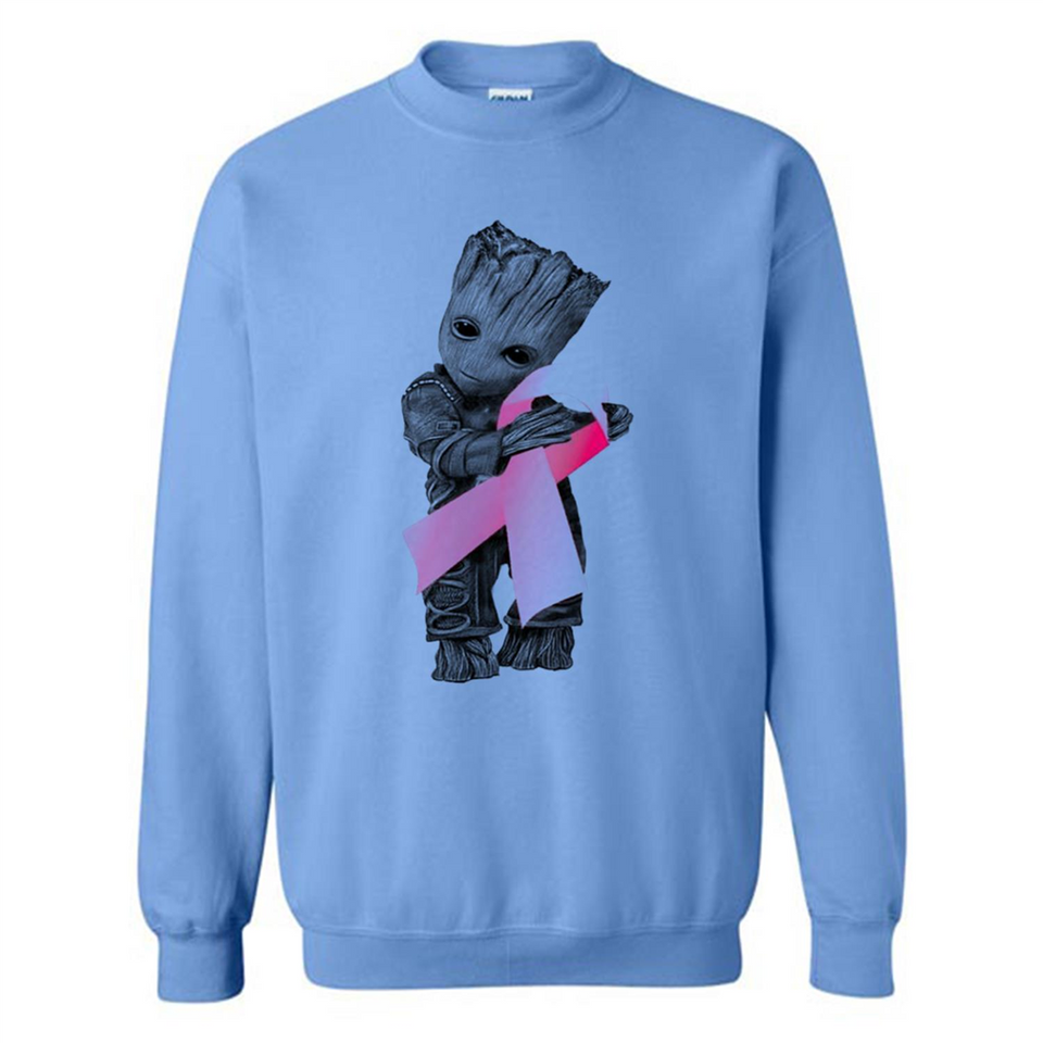 Groot Hug Breast Cancer - Sweatshirt
