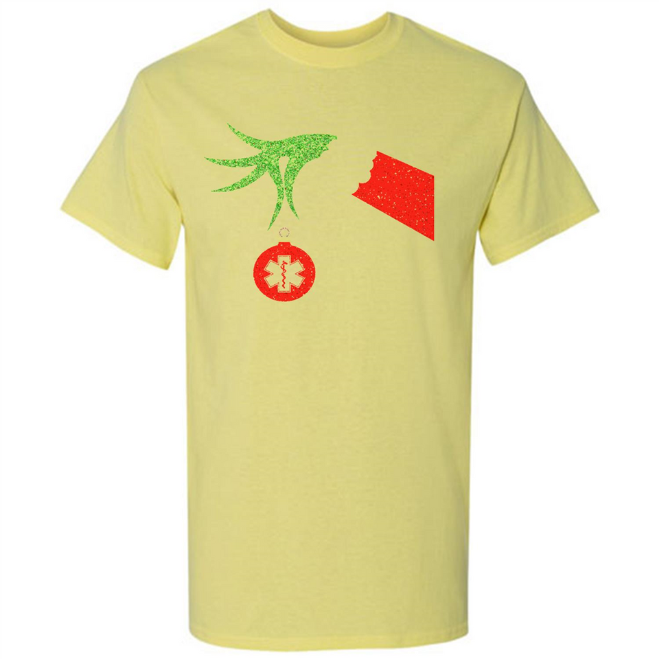 Funny Grinch Hand holding Doctor ornament Christmas Sporty T-Shirt - Shirt