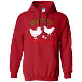 Christmas Chicken Shirt Santa Hens Lover Funny Farmer Gift - Hoodie