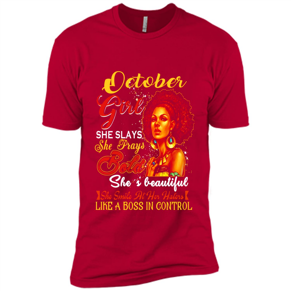 October Girl She Slays She Prays Beautiful Birthday PINGPONG