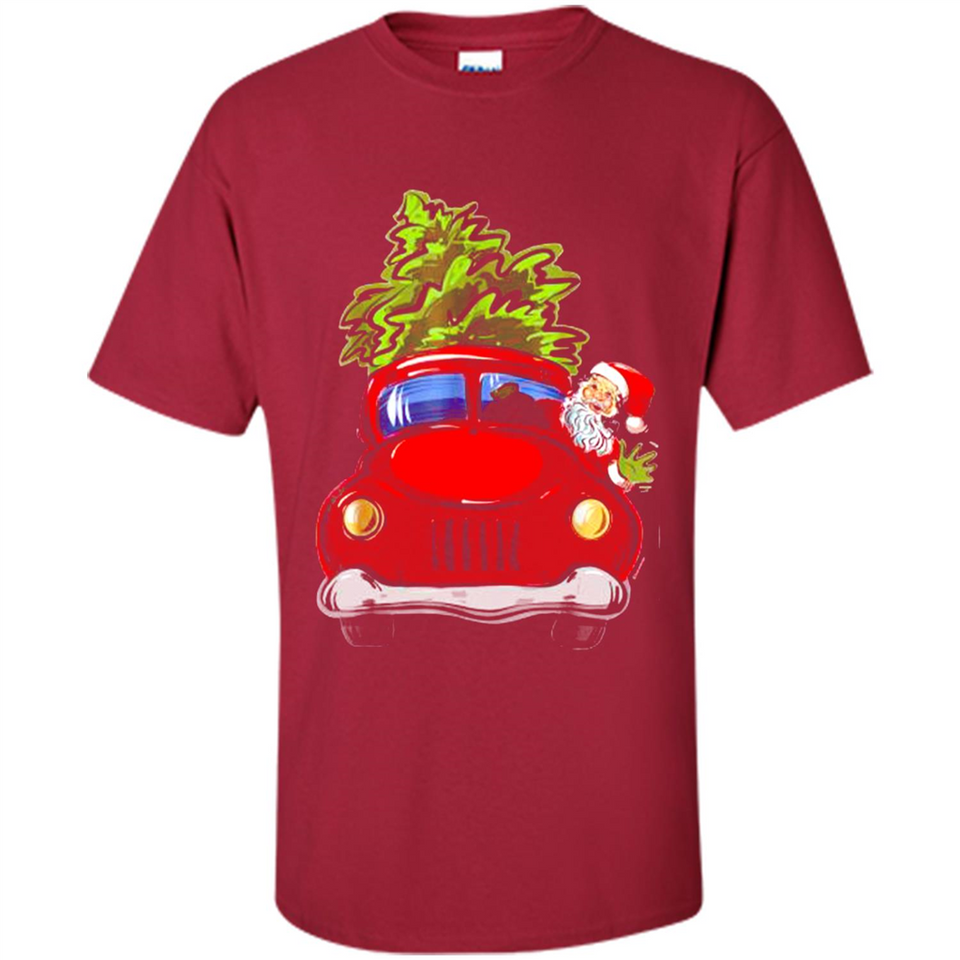 Vintage Santa red Truck Christmas Tree PINGPONG