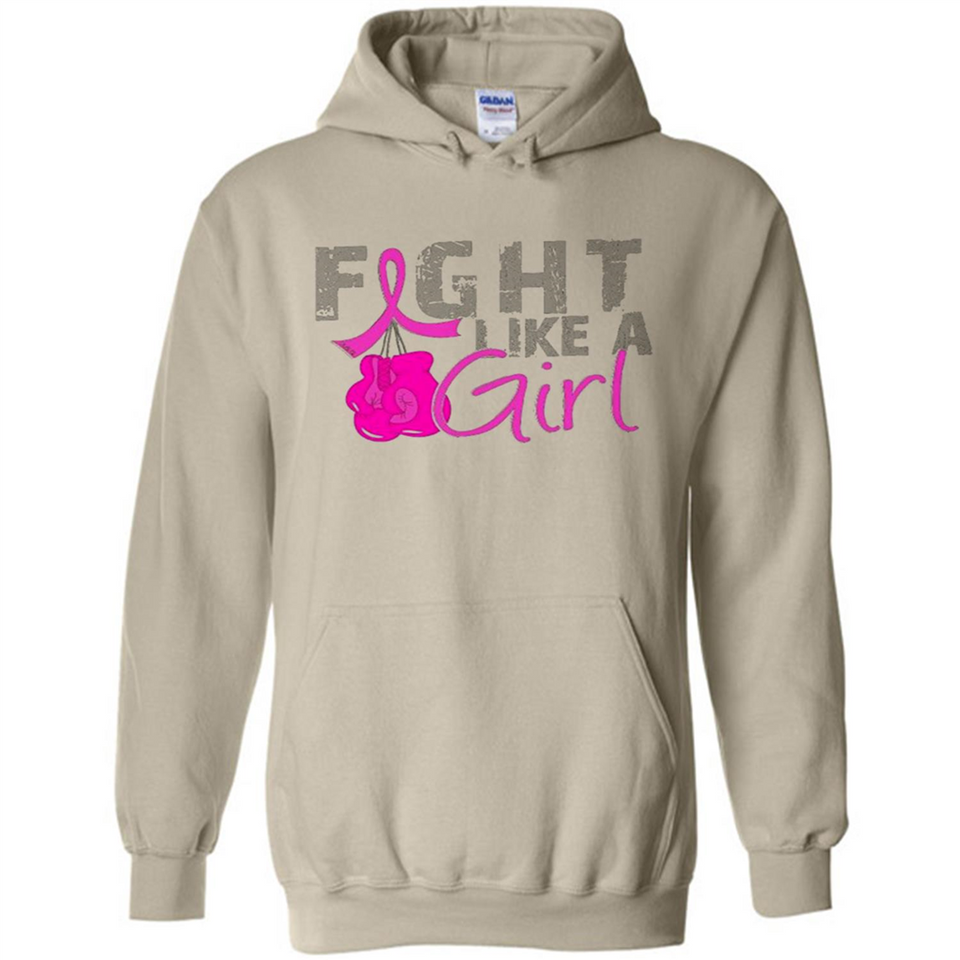 Fight Like A Girl Breast Cancer Awareness - Hoodie