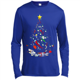 Merry And Bright Plumber Christmas Tree Shirt PINGPONG - Canvas Long Sleeve T-Shirt