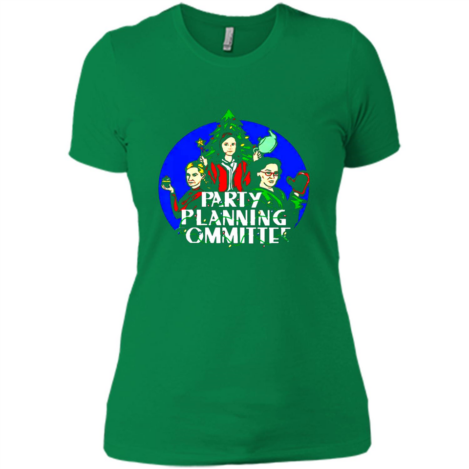 Party Planning Committee Christmas T-Shirt - Ladies' Boyfriend T-Shirt