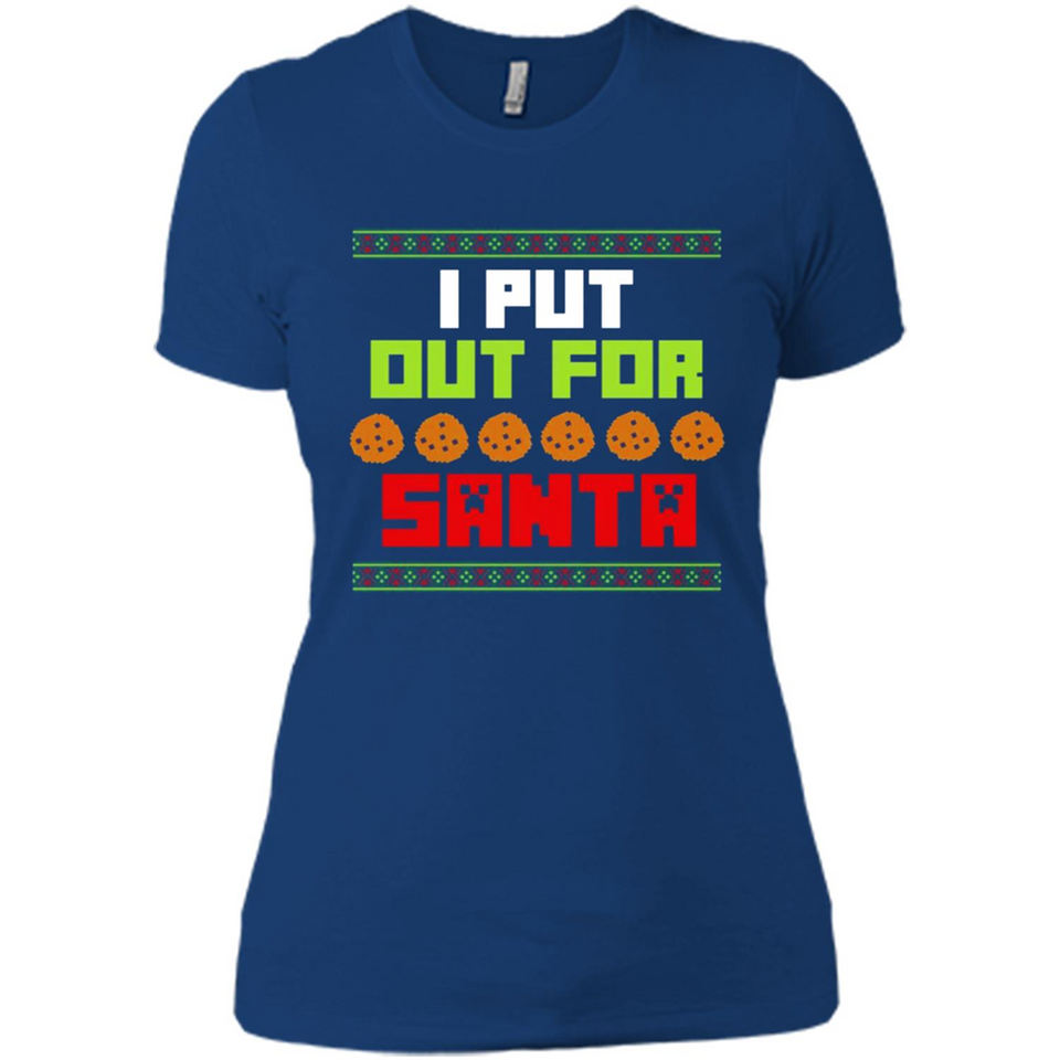 Cookies Out For Santa Christmas - Ladies' Boyfriend T-Shirt