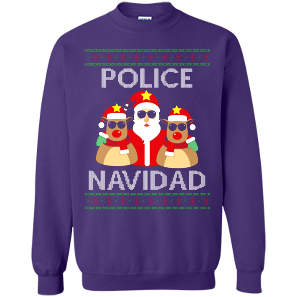 FUNNY POLICE NAVIDAD T-SHIRT Santa Christmas Party - Sweatshirt