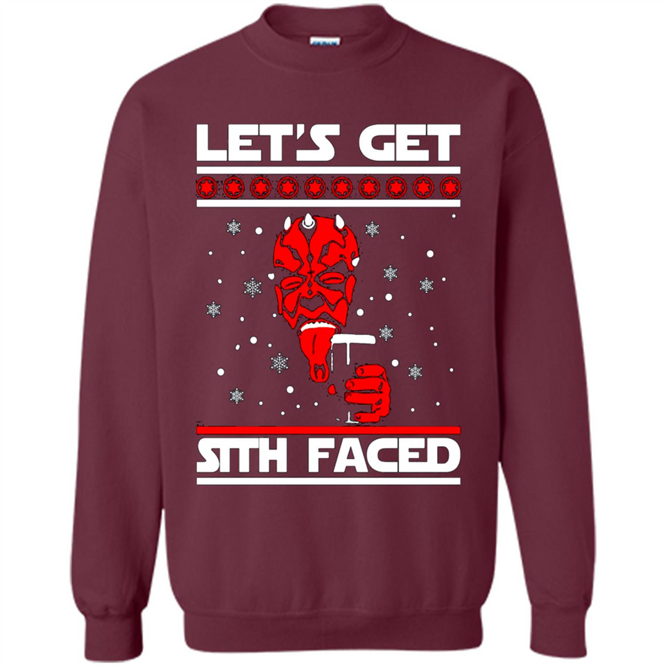 Let’s get sith faced Christmas sweatshirt PINGPONG