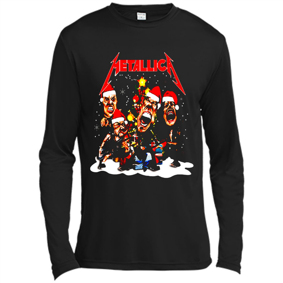 Metallica christmas sweatshirt hoodie long PINGPONG - Canvas Long Sleeve T-Shirt