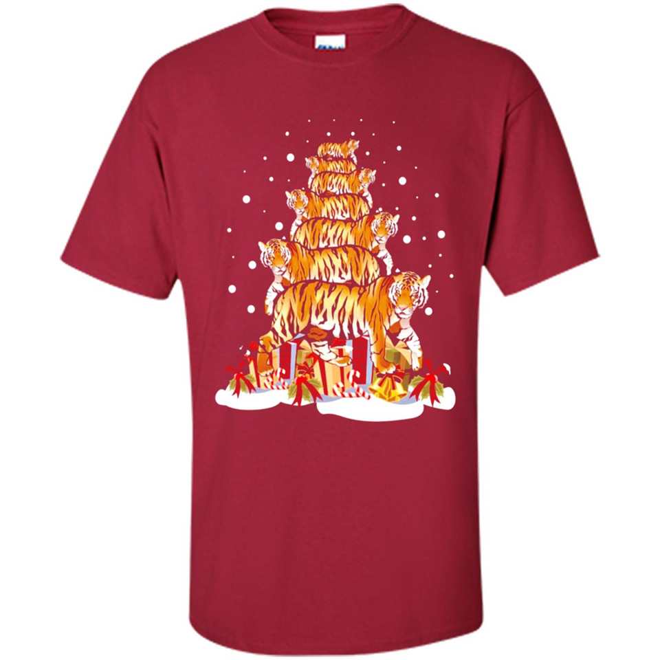 Tiger Christmas Tree Funny Merry Christmas - Shirt