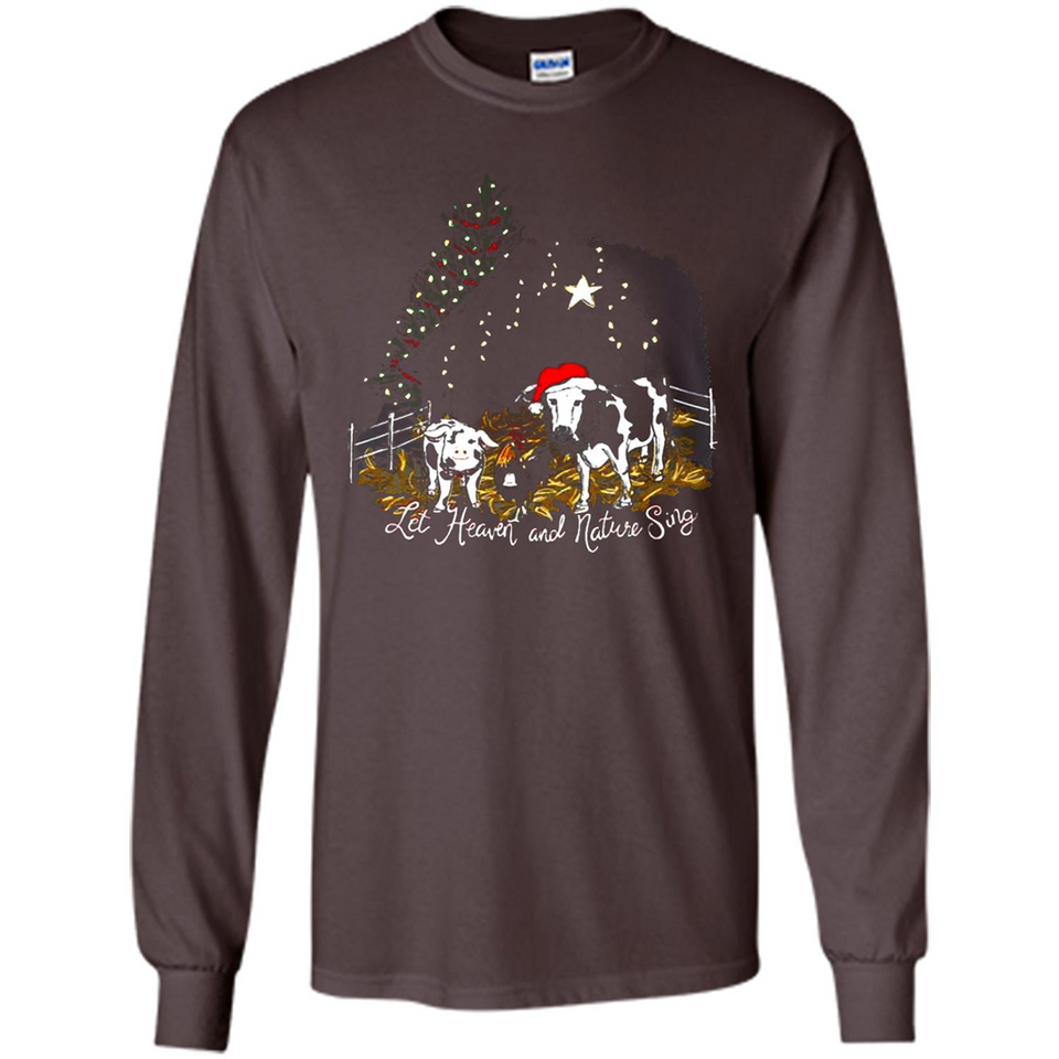 Let Heaven And Nature Sing Christmas Sweater PINGPONG - Long Sleeve T-Shirt
