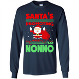 Santa's Promoting Me To Nonno - Long Sleeve T-Shirt