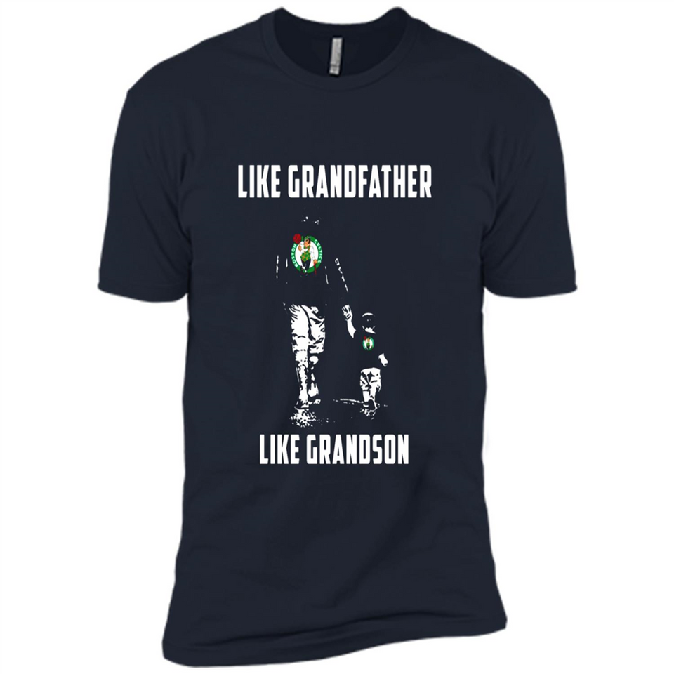 Boston Celtics Like GrandFather Like GrandSon - Premium Short Sleeve T-Shirt