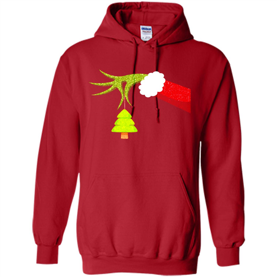 Funny Grinch Hand Holding Christmas Tree Ornament Christmas PING PONG