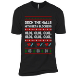 Nurse Christmas Deck The Hall Beta Blockers Sweatshirt - Premium Short Sleeve T-Shirt