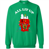 Peanuts By Schulz Snoopy Young Men_s Christmas SweatShirt - Sweatshirt
